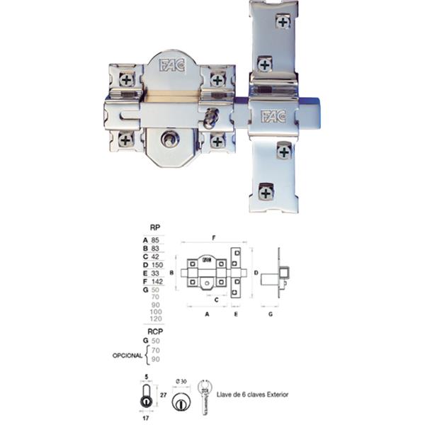 Cerrojo mod. 301-RP/80.