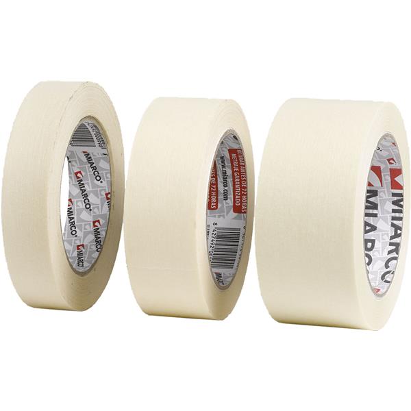 Cinta adhesiva krepp liso.