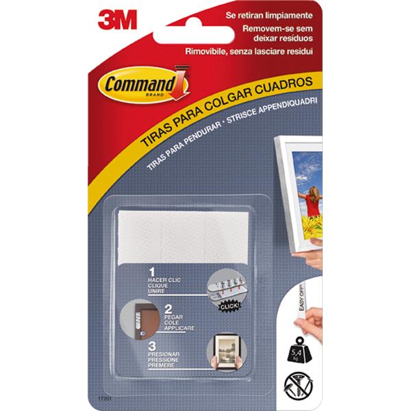 Colgadores adhesivos serie Command.