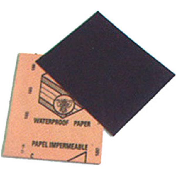 Papel abrasivo impermeable.