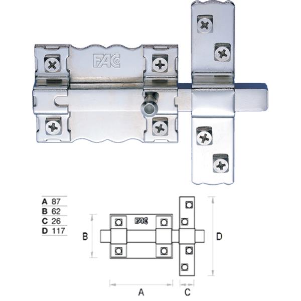 Pasador cerrojo mod. P87.
