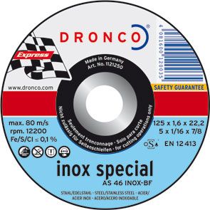 DISCO DRONCO AS46INOX 230X1,9X22,2 C.MET