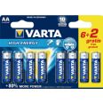 PILA ALC.4906-LR-06 AA BLISTER(6+2)VARTA